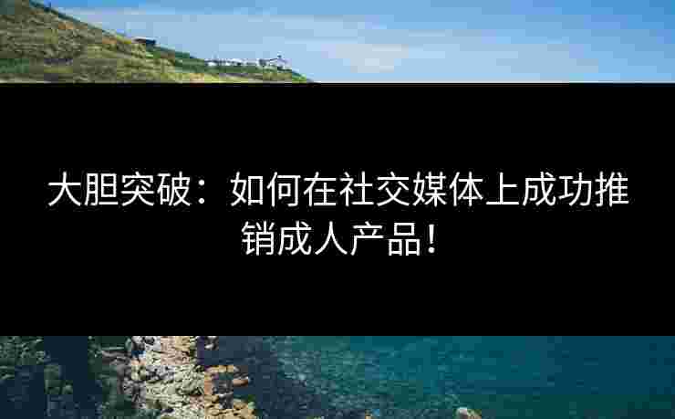 大胆突破：如何在社交媒体上成功推销成人产品！
