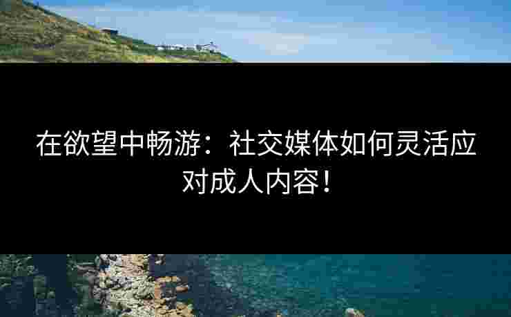 在欲望中畅游：社交媒体如何灵活应对成人内容！