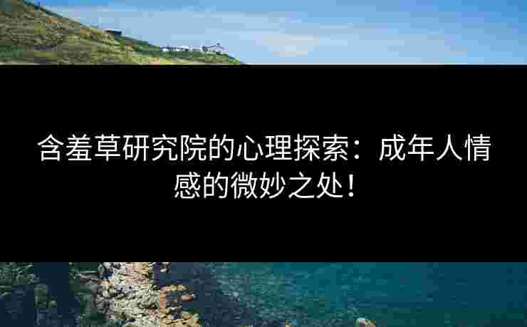 含羞草研究院的心理探索：成年人情感的微妙之处！